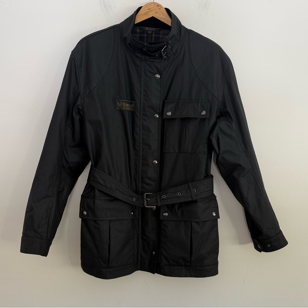 Belstaff  Heirloom Trialmaster Jacket, Black coated jacket size 14 - Picture 7 of 17